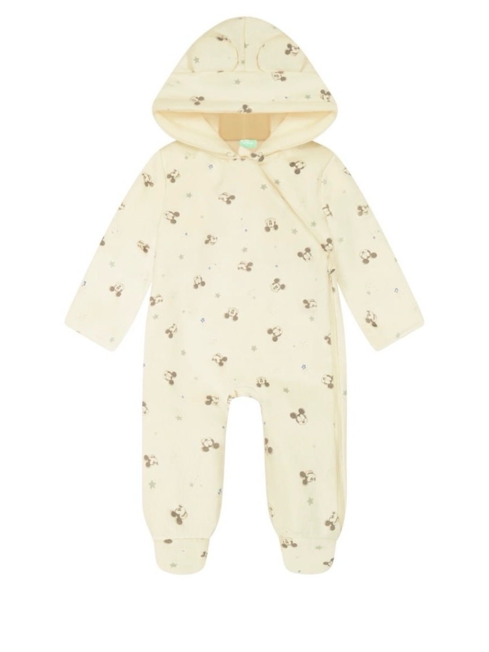 NWT Disney Mickey Mouse Character Baby Hooded Ribbed Pram Suit